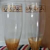 Стъклена кана и чаши  , снимка 1 - Антикварни и старинни предмети - 20239619