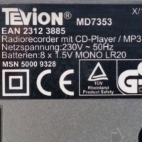 CD MP3 Tevion MD7353, снимка 3 - MP3 и MP4 плеъри - 25959586