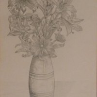 Картина „ Ваза с цветя ” , снимка 1 - Вази - 22712657