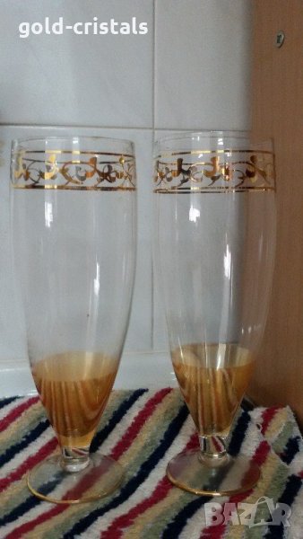 Стъклена кана и чаши  , снимка 1