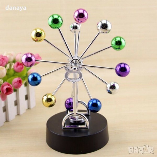 1062 Антистрес махалото на Нютон сувенир вечен дебат нютоново махало дъга, снимка 1