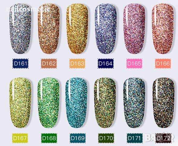 Пудра дипинг за изграждане на нокти с блясък, снимка 2 - Продукти за маникюр - 25537873