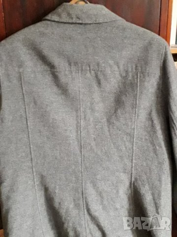 Дамски жакет сив вълна, снимка 2 - Сака - 24592792