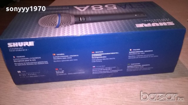 shure-profi microphone-нов в кутия с кабел и жак, снимка 6 - Ресийвъри, усилватели, смесителни пултове - 20300515