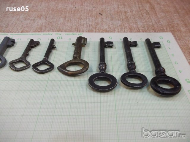 Лот от 13 бр. стари ключета за ключалки, снимка 7 - Други ценни предмети - 19956108