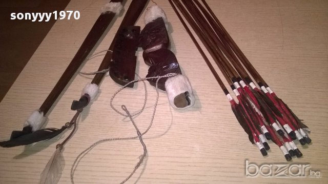Ретро колекция-нов лък с 10 стрели-106см-внос швеицария, снимка 8 - Антикварни и старинни предмети - 17286080