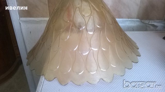 старо стъкло за полилей-арт деко, снимка 2 - Полилеи - 18761911