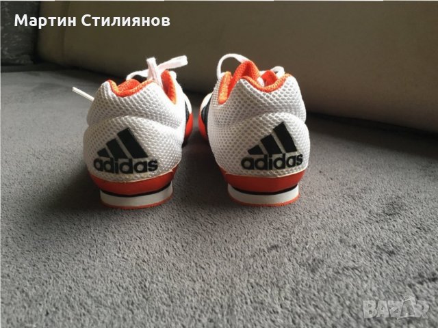 ADIDAS Techstar Allround 2 Track Spikes Shoes White Orange Black , снимка 4 - Маратонки - 25887535