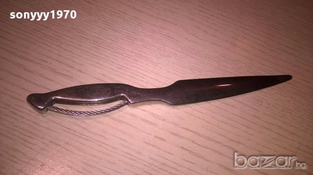 Nino cerruti-нож/кама за колекция-22см-внос швеицария, снимка 8 - Антикварни и старинни предмети - 13239935