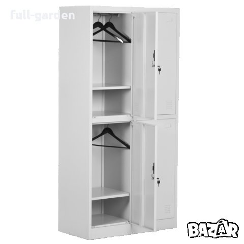 Метален единичен гардероб-185/30/45см, снимка 9 - Гардероби - 19302645