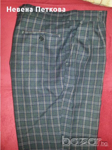 Мъжки вълнен панталон кариран, снимка 1 - Панталони - 12412205