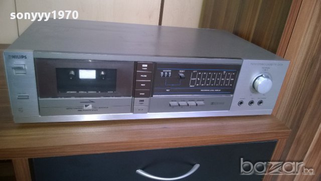 philips f6233/00 stereo cassette deck-made in belgium-внос швеицария, снимка 5 - Плейъри, домашно кино, прожектори - 9009264