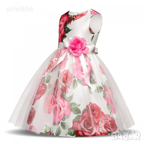 Детска рокля 5 години цветя. Ново, снимка 4 - Детски рокли и поли - 22471431
