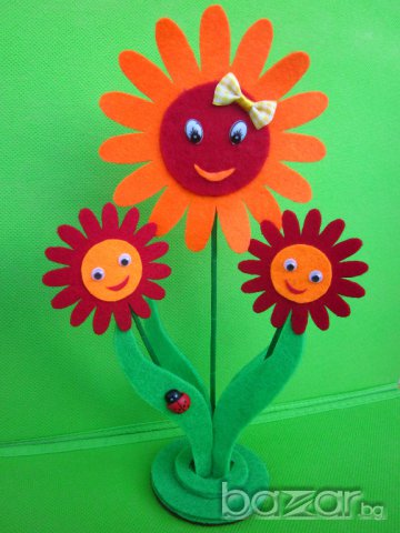 Цветя с поставка от филц, снимка 15 - Други - 7881062