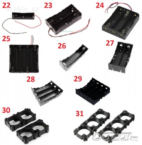 Батерии Li-ion 18650,гнезда,разделители,зарядни,DC-DC и защитни(BMS) модули, снимка 10 - Други спортове - 17395064