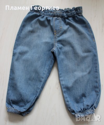 Дънкови летни панталони H&M, снимка 1 - Панталони и долнища за бебе - 25209815