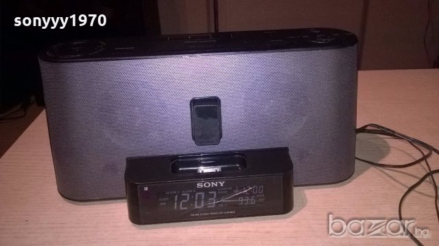 sony iphone/tuner/clock/aux/ampli+adaptor-внос англия, снимка 5 - Ресийвъри, усилватели, смесителни пултове - 19582368