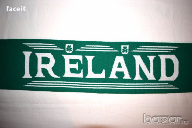 Ирландия - 100% Оригинален шал / Ireland / Футболен / Футбол / Зелен / , снимка 3 - Фен артикули - 17190439