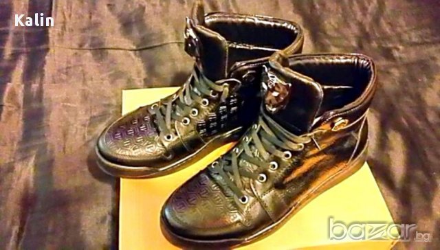 Обувки кожени Philipp Plein 41, снимка 4 - Маратонки - 16739763