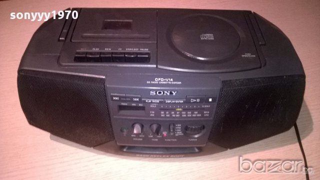 sony cfd-v14 cd/radio cassette corder-внос швеицария, снимка 11 - Ресийвъри, усилватели, смесителни пултове - 12794227