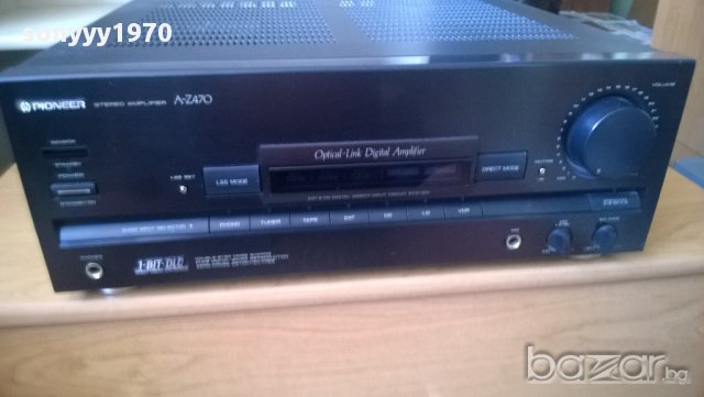 pioneer a-z470stereo amplifier-optical in-japan 360watts-optical in-внос швеицария, снимка 5 - Ресийвъри, усилватели, смесителни пултове - 8690099