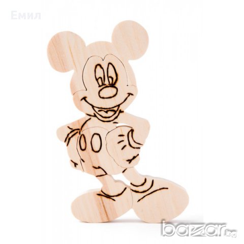 Играчка пъзел - Мики Маус, снимка 4 - Образователни игри - 12624085