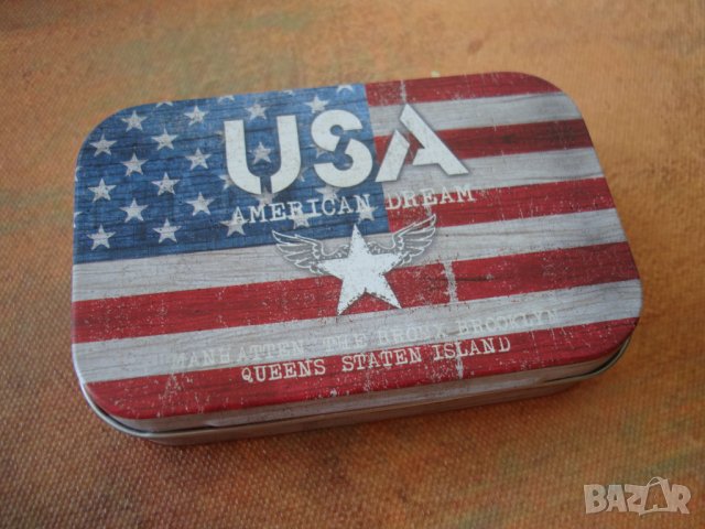 " Американско знаме " - метална кутийка , снимка 3 - Други стоки за дома - 22713328