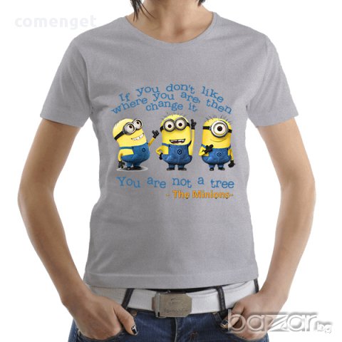 ХИТ ЦЕНА! Дамска тениска на Миньони / The Minions . Поръчай модел с Твоя снимка!, снимка 7 - Тениски - 13966718