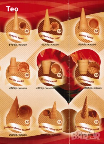 Вафлени чашки за сладолед, снимка 2 - Машини за сладолед - 17650920