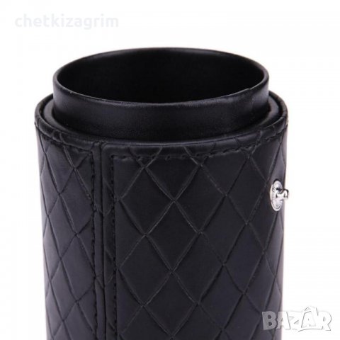 Голям кожен цилиндричен калъф за съхранение на Вашите четки за грим! , снимка 8 - Декоративна козметика - 24432894