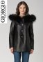 ПРОМО 🍊 GIORGIO PARIS cuirs et fourrures 🍊 Черно кожено дамско яке нов с етикети, снимка 7