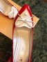 Обувки бяло и червено Galliano, снимка 5