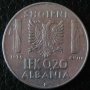 0.20 лек 1939(не-магнитна), Албания, снимка 1