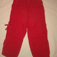 Червени панталонки Бенетон (beneton) - Летни, снимка 2 - Панталони и долнища за бебе - 11368651