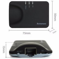 Lenovo® WiFi портативен мини рутер / репитер / AP, снимка 3 - Рутери - 12406910