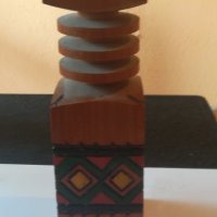 Стар дървен свешник-93, снимка 3 - Други ценни предмети - 24570688