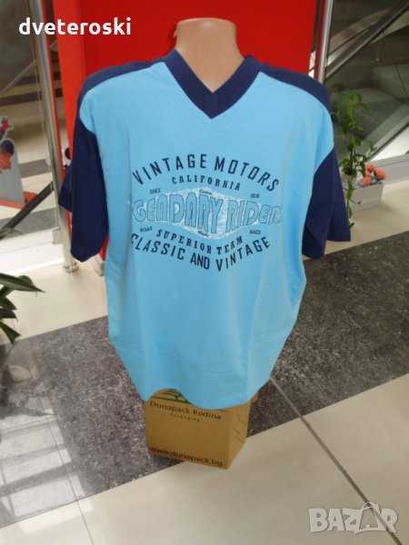 Мъжка пижама с къс ръкав Л размер, снимка 1