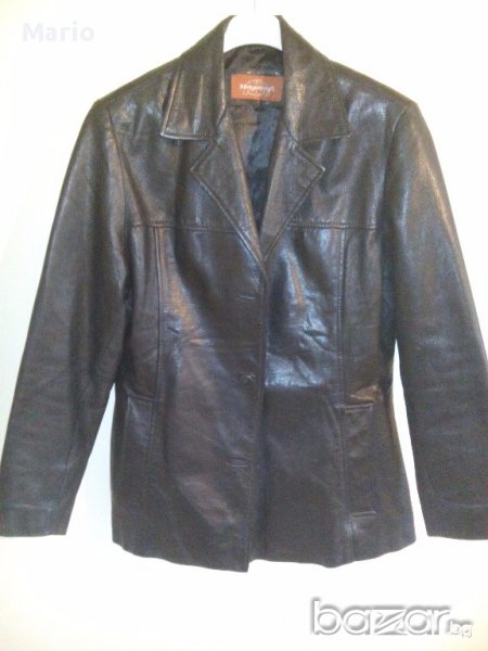 Италианско кожено яке - "Montgomery " - естествена - тележка кожа !!, снимка 1