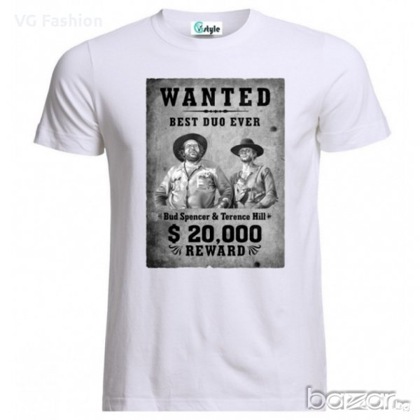 Мъжка Тениска Bud Spencer And Terence Hill Cult Movie, снимка 1