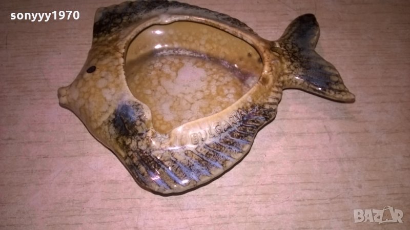 пепелник-риба-керамика-14х12х4см, снимка 1