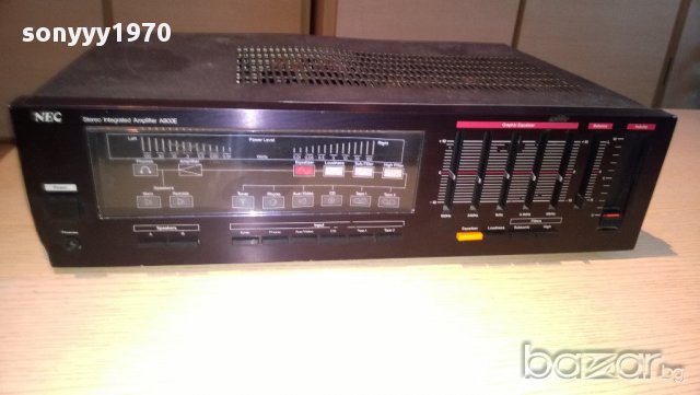 nec a800e stereo amplifier-400watts-made in japan-внос швеицария