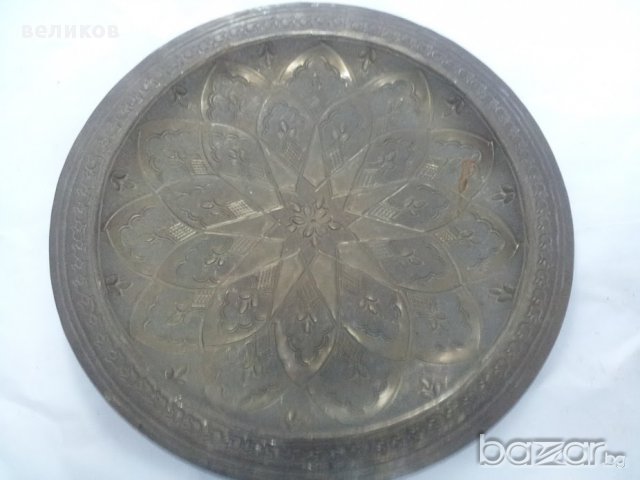 пано бронз арабистика размери 20 см удобно за закачане на стена, снимка 1 - Антикварни и старинни предмети - 13516689