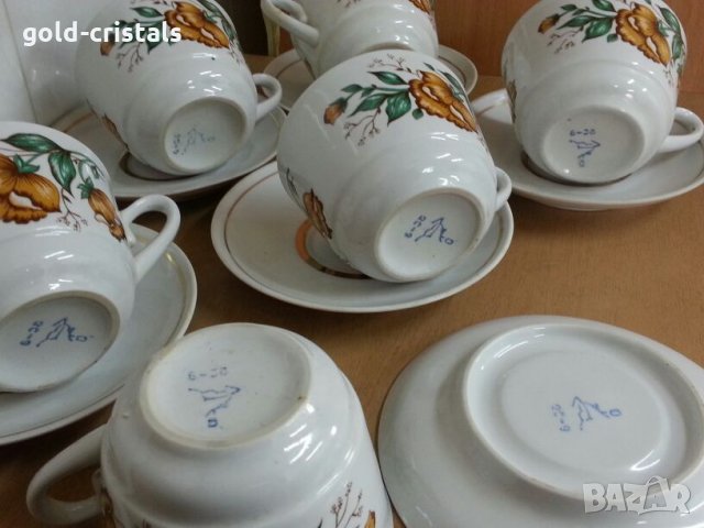 Руски порцелан чаши за чай, снимка 7 - Сервизи - 24952047