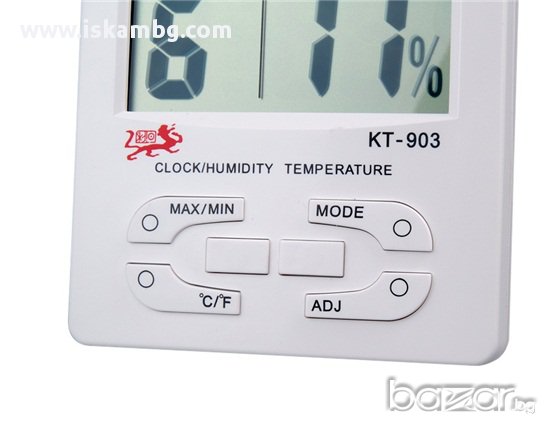 Мултифункционален часовник с температура и влагомер, снимка 5 - Други - 13299402
