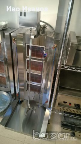 Газов дюнер с четири хоризонтални горелки и стъклени вратички, снимка 4 - Друго търговско оборудване - 12708715