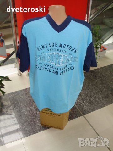 Мъжка пижама с къс ръкав Л размер, снимка 1