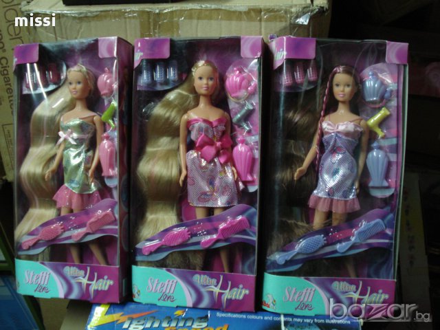 кукла Стефи с дълга коса за ресане