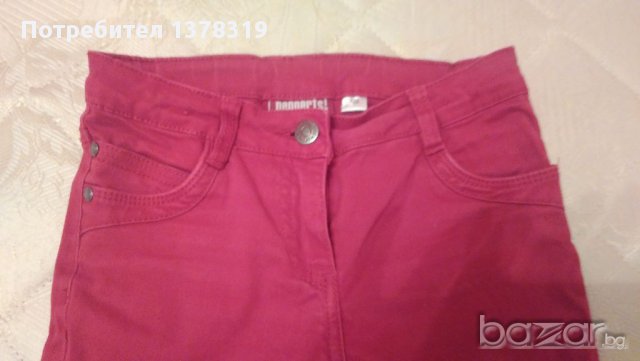 Панталон тип дънки за момиче размер 128см., снимка 3 - Детски панталони и дънки - 15994783