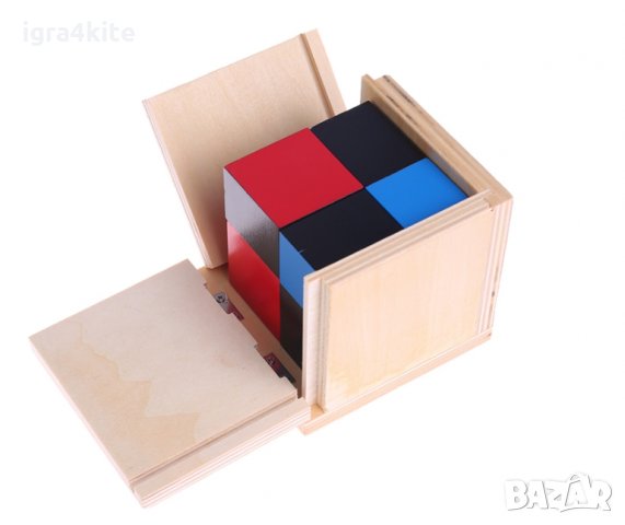  Montessori Binomial Cube Монтесори Биномно Магическо Кубче дървени играчки, снимка 7 - Образователни игри - 24999943