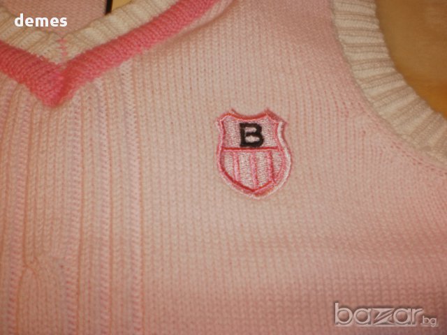 Фино розово пуловерче без ръкави размер 2 и 6, ново , снимка 2 - Шапки, шалове и ръкавици - 17811059